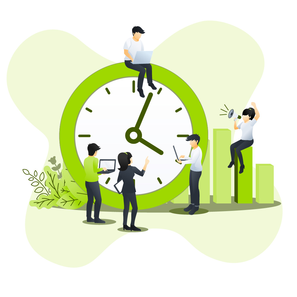 Vorteil Zeitersparnis, effizienter arbeiten, Zeit sparen mit orderbase pocket Unternehmenssoftware